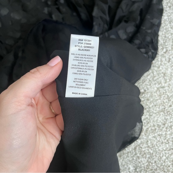 NWT Good American Cowl Neck Velvet Burnout Dress - Picture 5 of 5